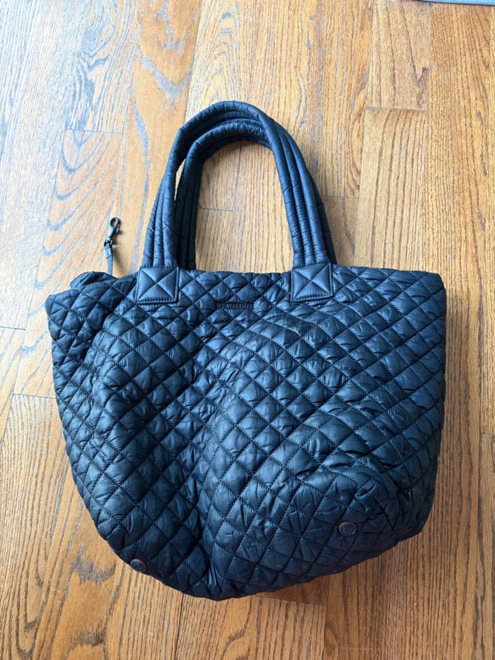 MZ Wallace Black Quilted Tote Bag